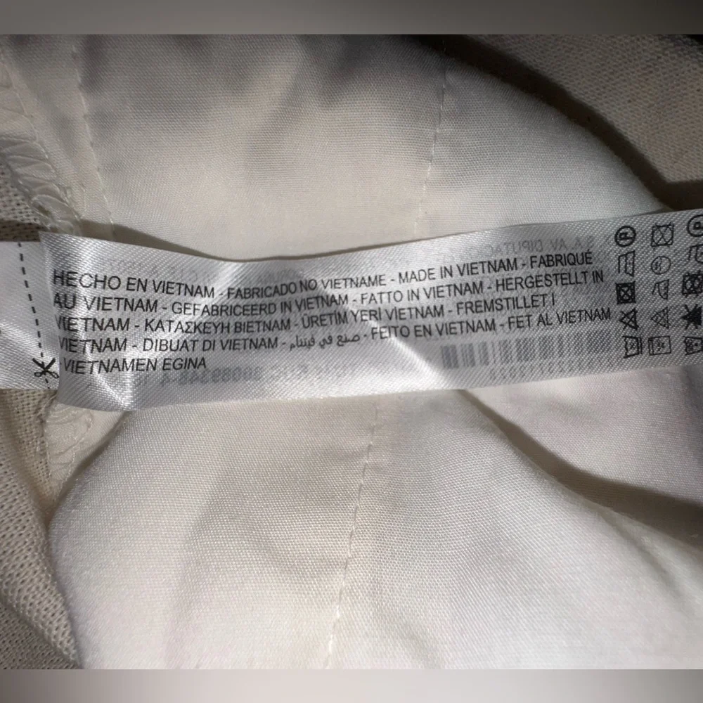 Zara Cotton Linen Blend Pleated Tie-Front Pants | Size Small | NWT